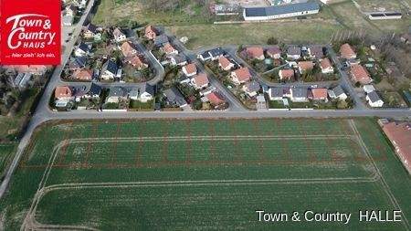 Luftbild mit Parzellierung 