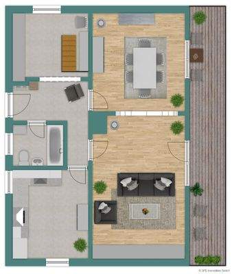 Grundriss Skizze Erdgeschoss