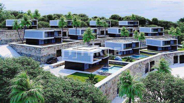 Elegant Detached Villa for Sale in Alanya with Sea and City Views