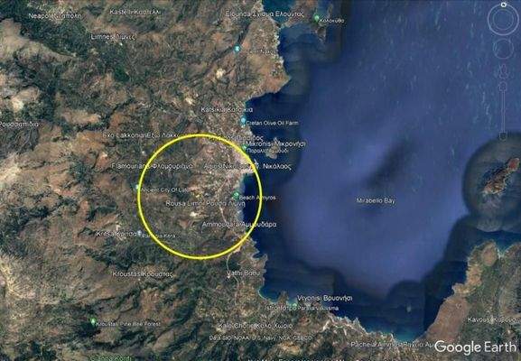 Kreta, Agios Nikolaos: Grundstück mit Baugenehmigung zu verkaufen