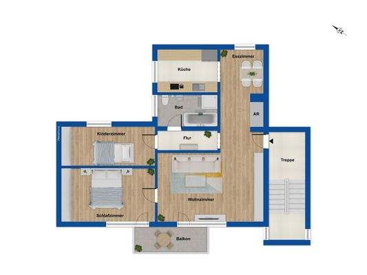 Grundriss 2. Obergeschoss