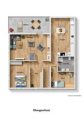 Der Grundriss Ihres Obergeschosses