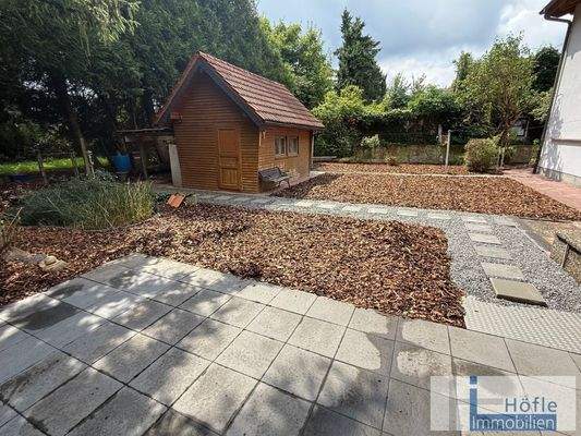 Garten Rückseite Anbau