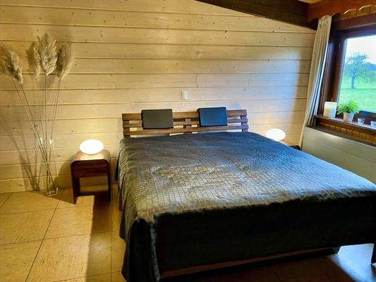 Schlafzimmer Blockhaus