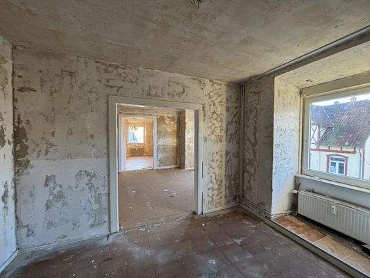 Räumlichkeiten in Dachgeschoss - aktuell im Rohbauzustand