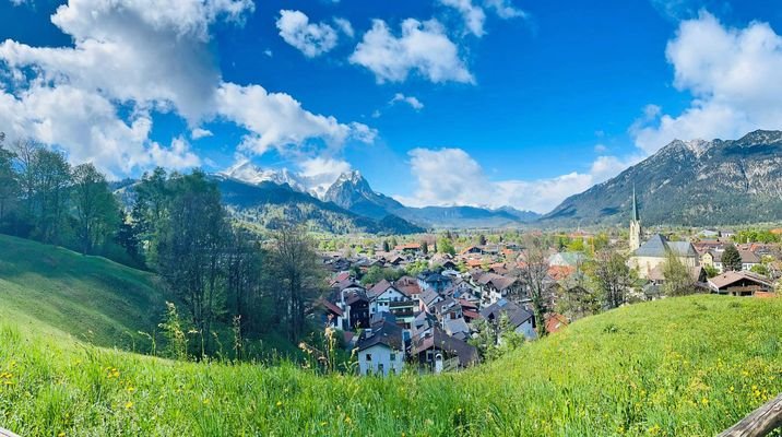 Blick über Garmisch-Partenkirchen