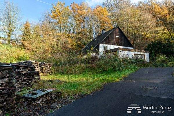 Blick aufs Baugrundstück