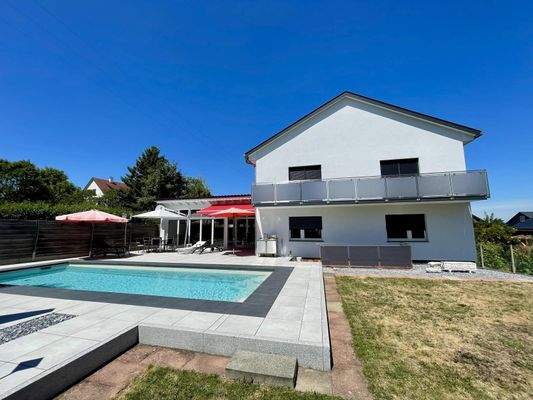 die Rückseite des Hauses