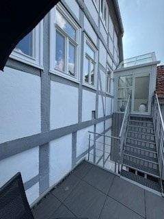 Treppe zur Dachterrasse direkt aus der Wohnung