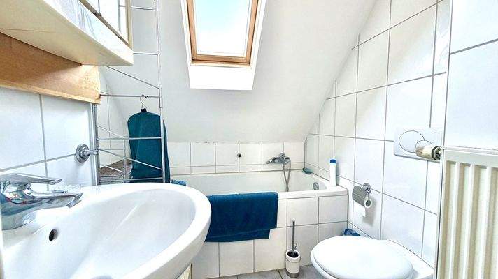 Badezimmer im Dachgeschoss