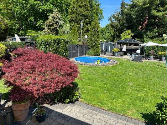 Rasenfläche mit Pool