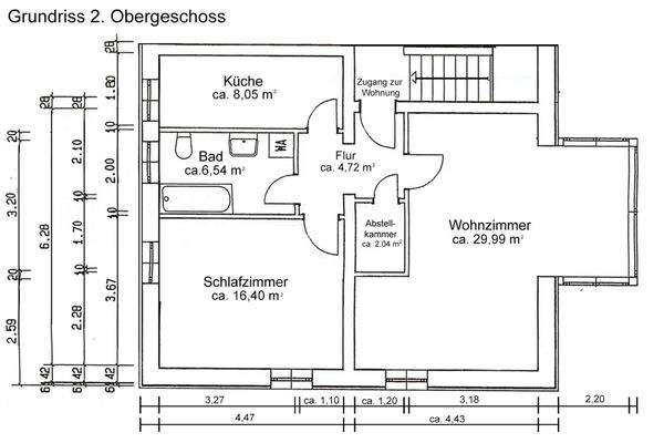 Grundriss 2.Obergeschoss