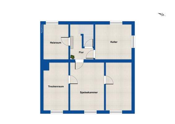 Grundriss - Kellergeschoss 