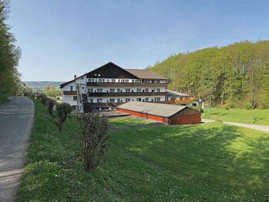 Rückseite des Hotels