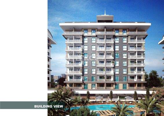 Sea and Pool View Stylish Flats in Alanya Payallar
