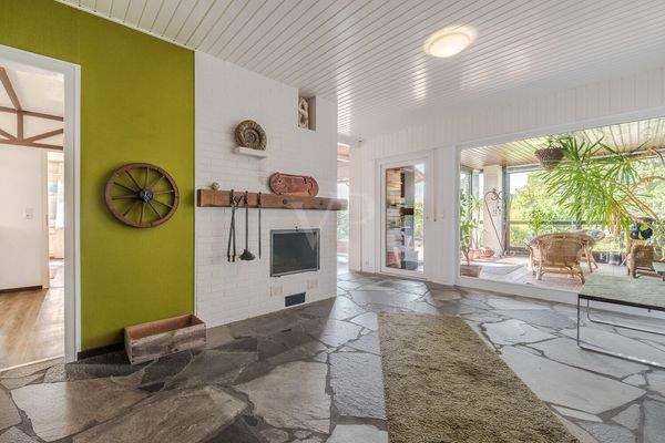 Blick zum Wintergarten