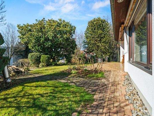 Schön eingewachsener Garten