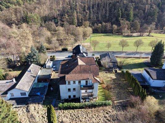 Hausansicht hinten von oben 