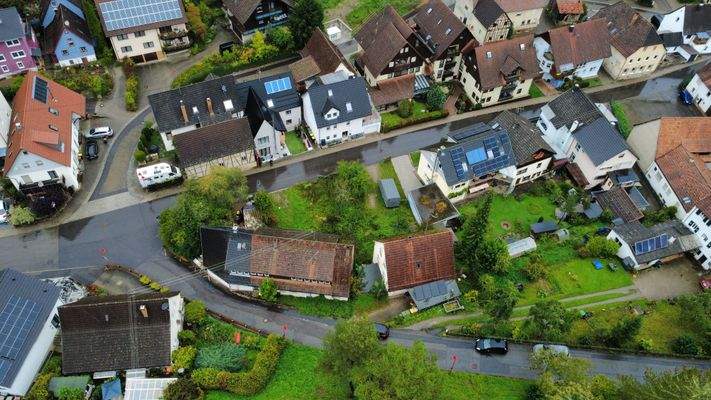 Hausansicht Vogelperspektive