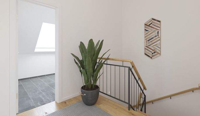 Visualisierung des Flures des Doppelhauses