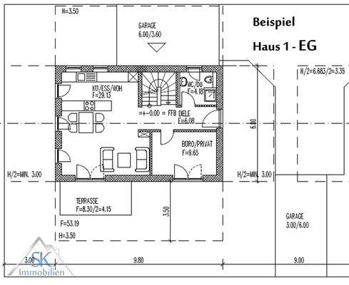 Haus 1 Grundriss EG
