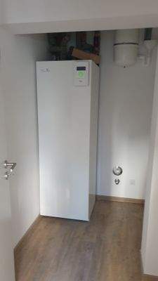 Abstellraum und Wärmepumpe