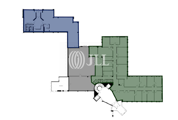 EG - 735 m² (grün) - 314 m² (g