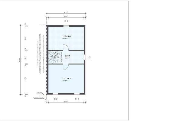 Kellergeschoss mit Technik