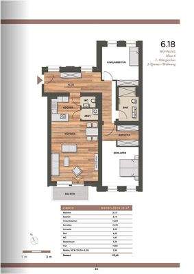 Maßstab 1:100 bei entsprechendem Heranzoomen (Referenz: Küchenarbeitsplatte mit 60 cm Tiefe)