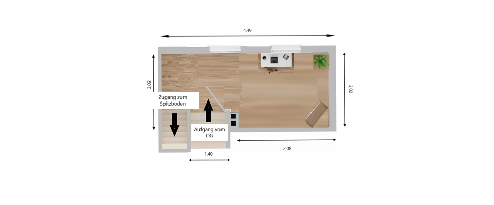 Grundriss Dachgeschoss