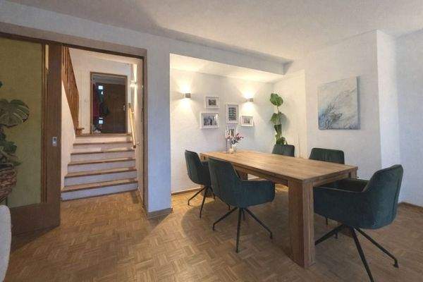 Essbereich im Wohnzimmer