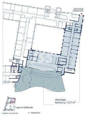 Grundriss Erdgeschoss ehemalige Kantine