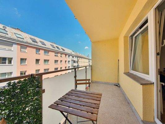 7 m2 große Loggia