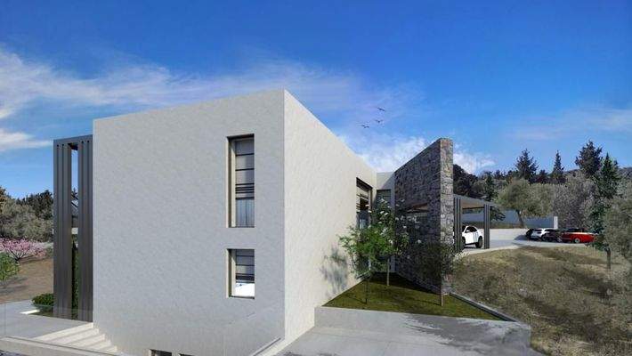 Kreta, Likotinarea: Hanggrundstück mit Meerblick und Villenbaugenehmigung zu verkaufen