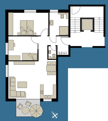 Grundriss Wohnung Nr.3 