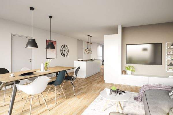 i+R wohnen pur Ansicht Wohn- und Essbereich