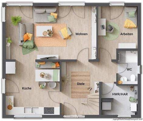 Variante Grundriss EG optional