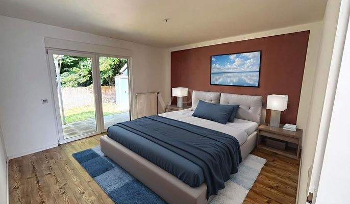 Einrichtungsbeispiel KI: Schlafzimmer