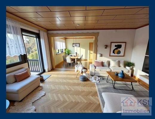 Wohnzimmer nachher KI 