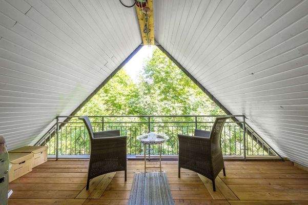 Balkon im Dachgeschoss