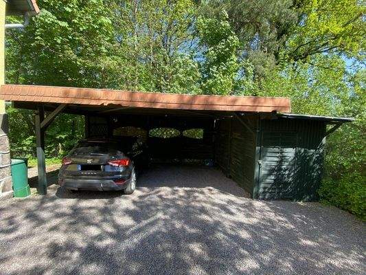 Doppelcarport mit Abstellraum