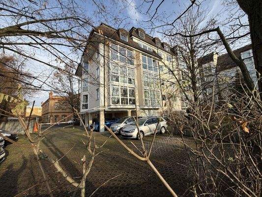 Bick zu den Stellplätzen