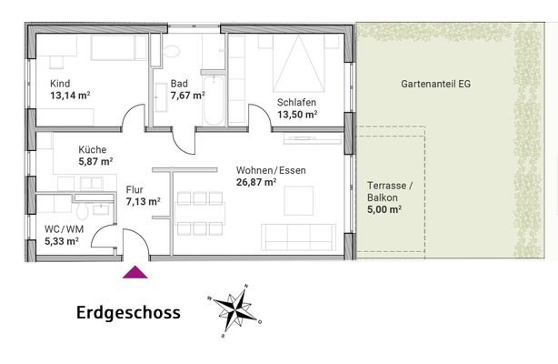 Wohnung 3 (Wohnungstyp A)