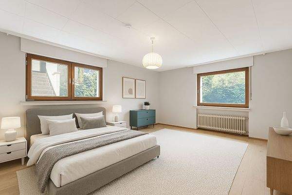 Visualisiertes Schlafzimmer UG