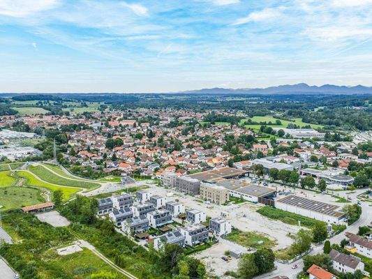 Blick über Peißenberg Wörth Richtung Süd-Osten