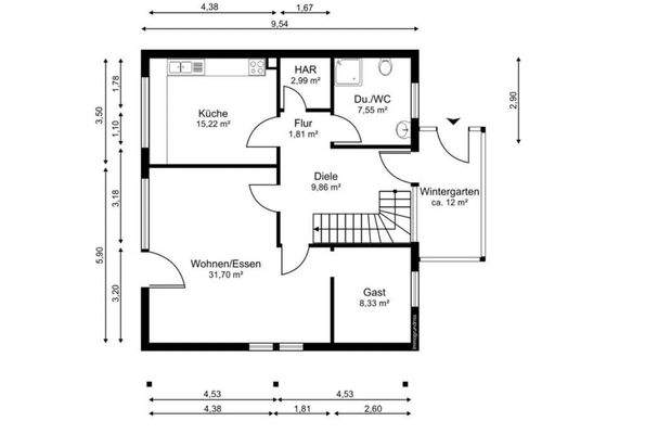 Grundriss Erdgeschoss