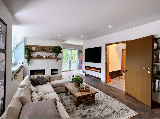 Wohnzimmer (KI generiertes Einrichtungsbeispiel)