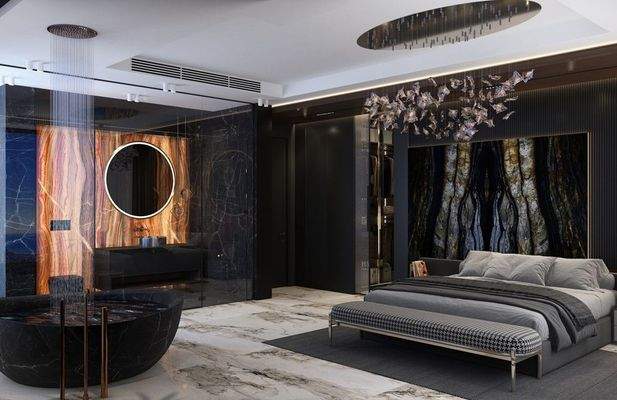 Schlafzimmer 3 mit en Suite Bad 1. OG