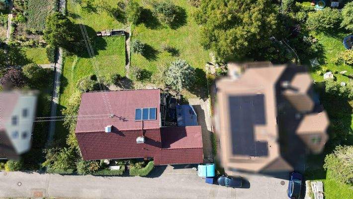 Vogelperspektive / Außenansicht Sackgasse