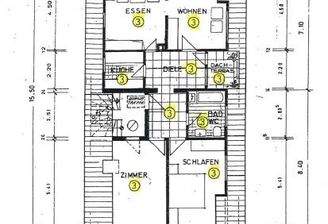 Grundriss Dachgeschoss Wohnung Nr. 3